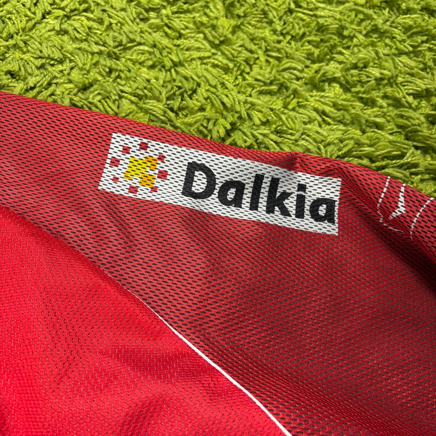 Duarig Grenoble Foot 38 André matchworn Trikot rot Größe XXL 2003 2004