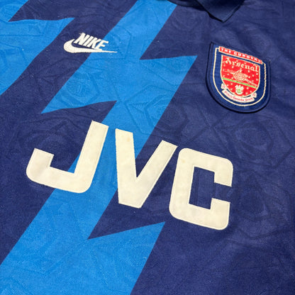 Nike Arsenal FC Bergkamp Trikot blau Größe L 1994 1995