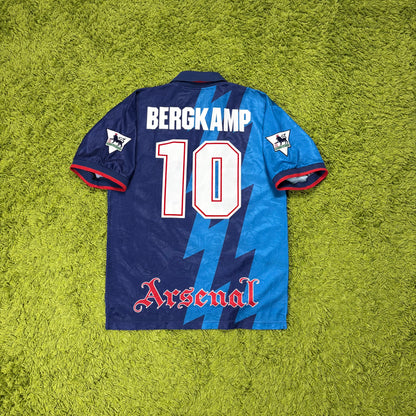 Nike Arsenal FC Bergkamp Trikot blau Größe L 1994 1995