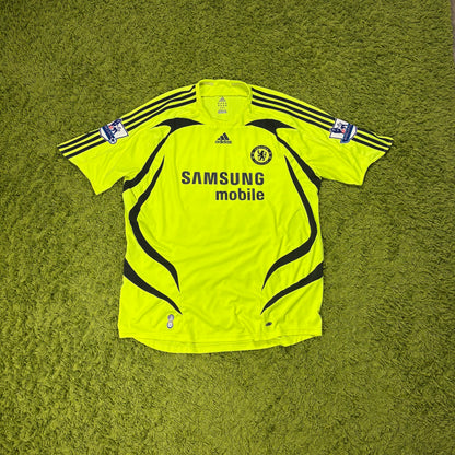 Adidas FC Chelsea Ballack Trikot grün neon Gelb Größe XXL 2007 2008