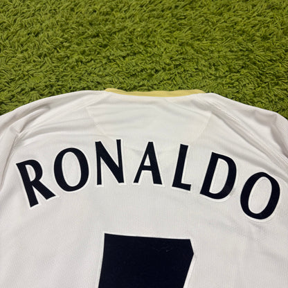Nike Manchester United Ronaldo CR7 Trikot Weiß Größe L 2006 2007