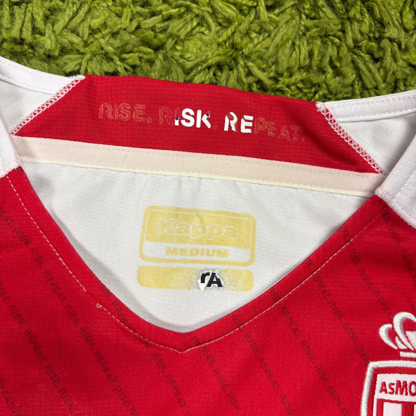 Kappa AS Monaco Tchouameni Trikot Weiß rot Größe M 2020 2021