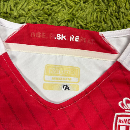 Kappa AS Monaco Tchouameni Trikot Weiß rot Größe M 2020 2021