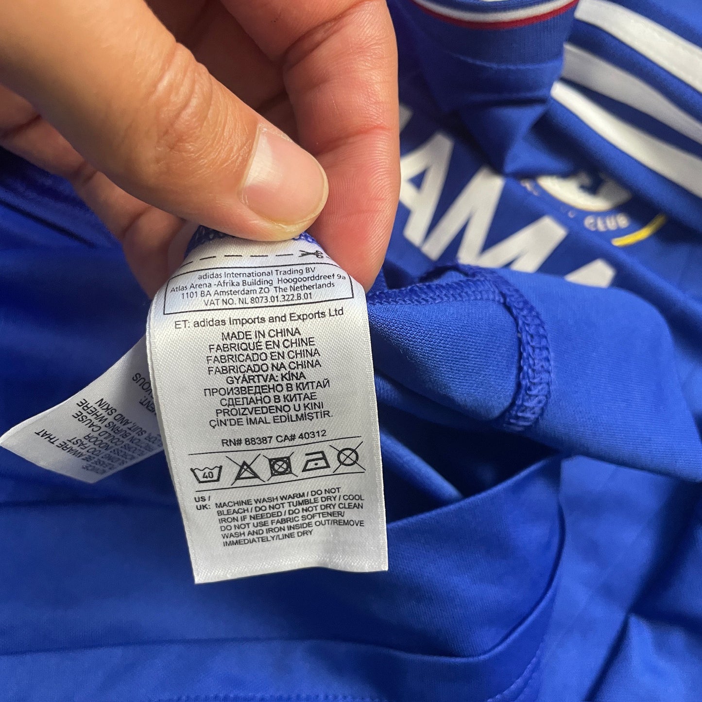 Adidas FC Chelsea London Trikot Kurt Zouma Größe XL 2015