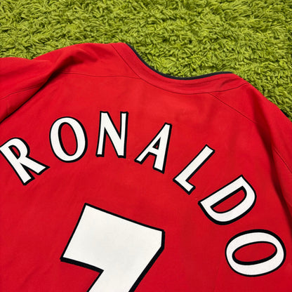 Nike Manchester United Ronaldo CR7 Trikot rot Größe L 2003 2004