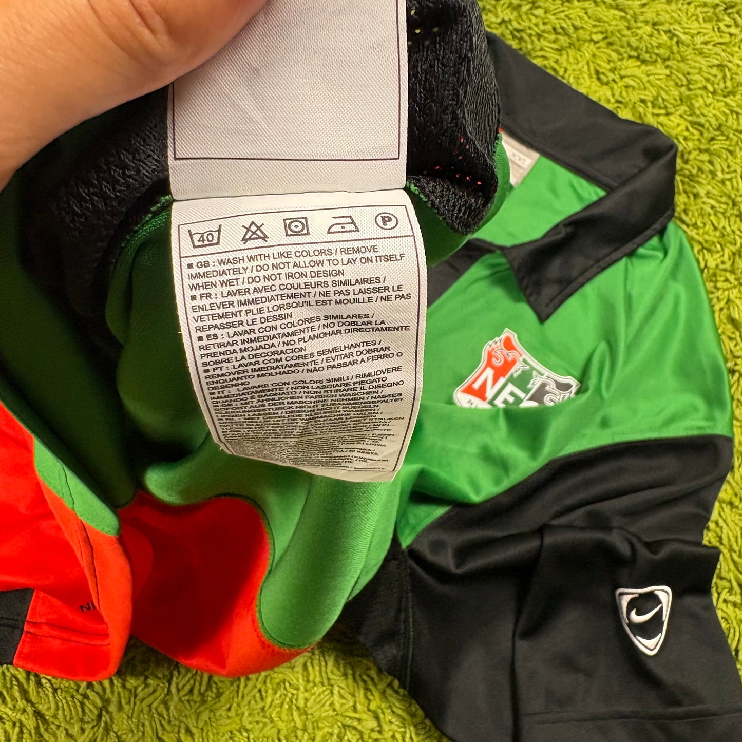 Nike NEC Nijmegen Trikot rot grün Größe XXL 2008 2009