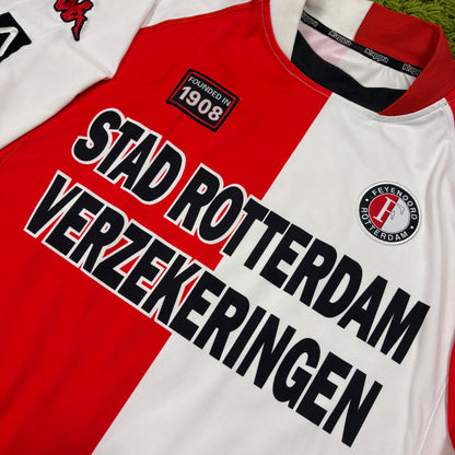 Kappa Feyenoord Rotterdam Trikot rot Weiß Größe L 2002 2003