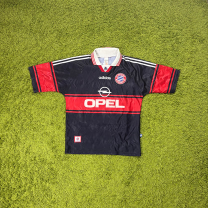 Adidas FC Bayern München Elber Trikot blau Größe M 1997 1998