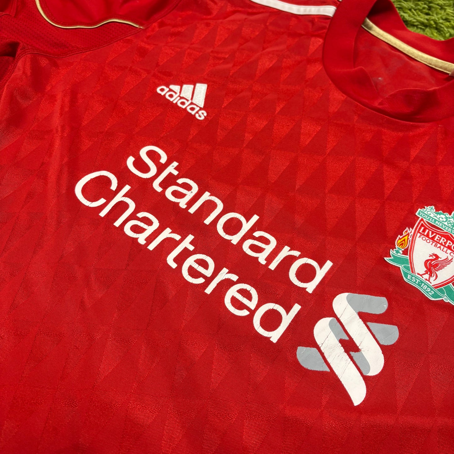 Adidas FC Liverpool Trikot Langarm rot Größe L 2010 2011