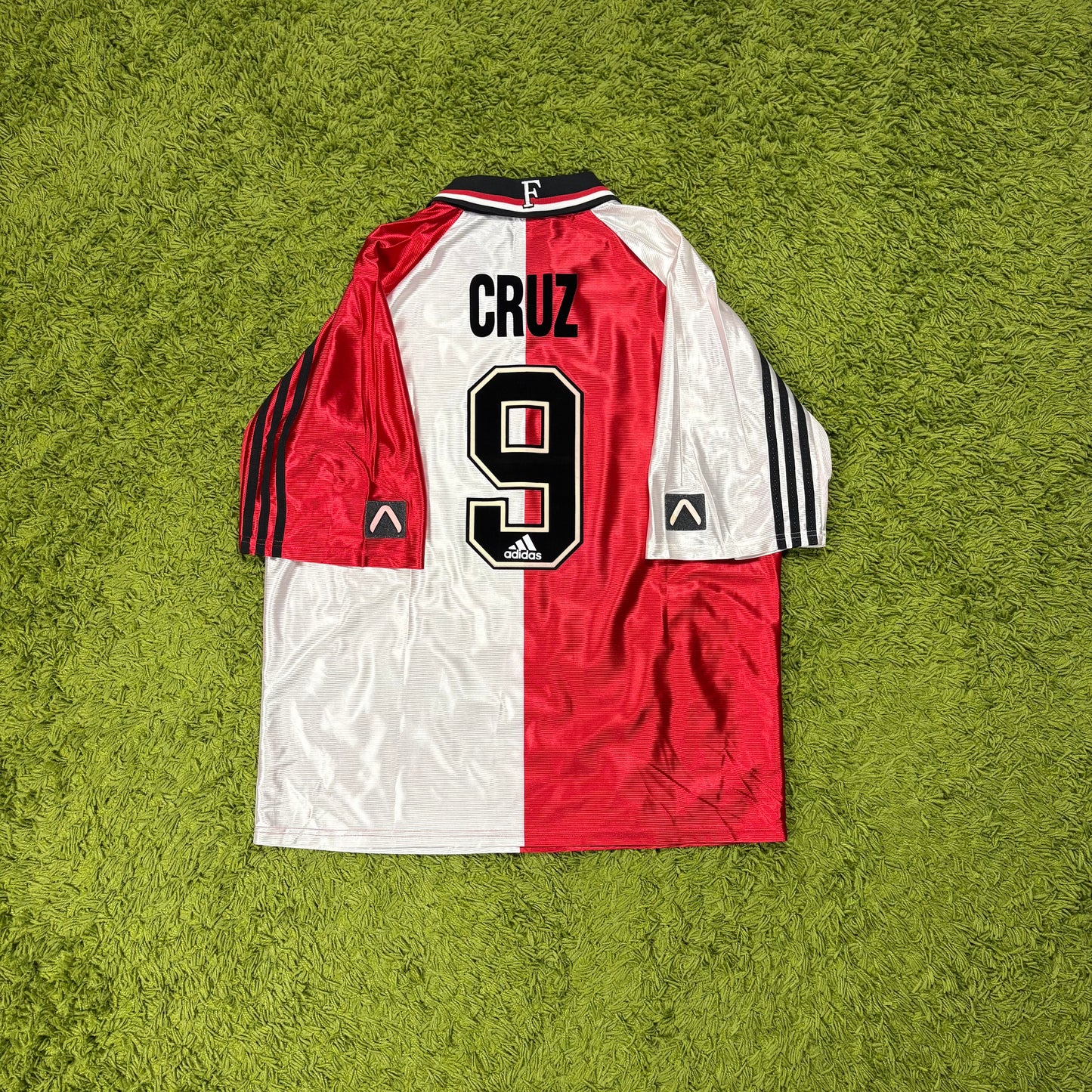 Adidas Feyenoord Rotterdam Cruz Trikot rot Weiß Größe XL 1998 1999