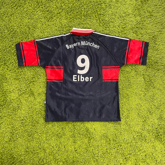 Adidas FC Bayern München Elber Trikot blau Größe XL 1997 1999
