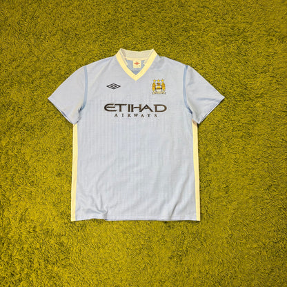 Umbro Manchester City Kun Agüero Trikot hell blau Größe XL 2011 2012