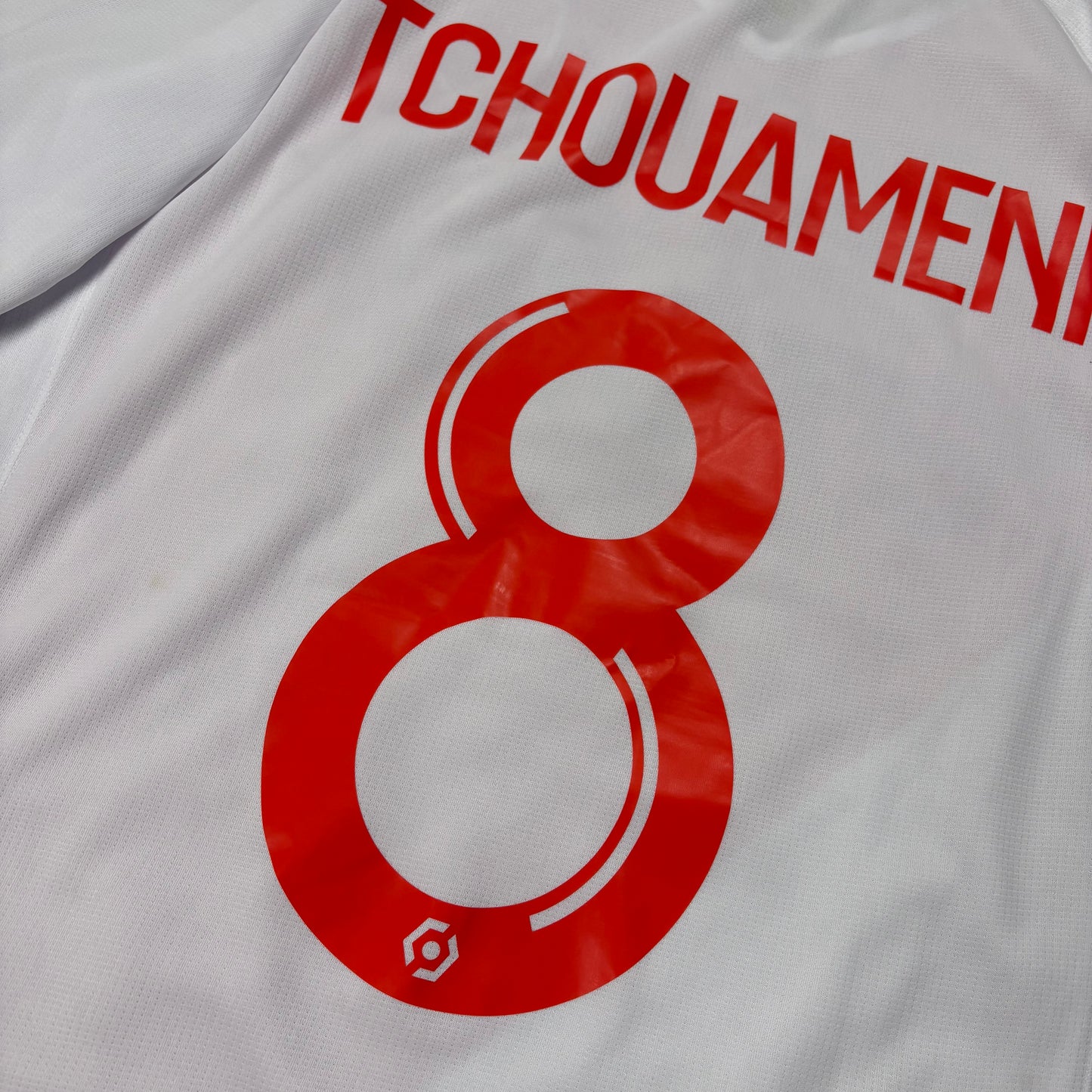 Kappa AS Monaco Tchouameni Trikot Weiß rot Größe M 2020 2021