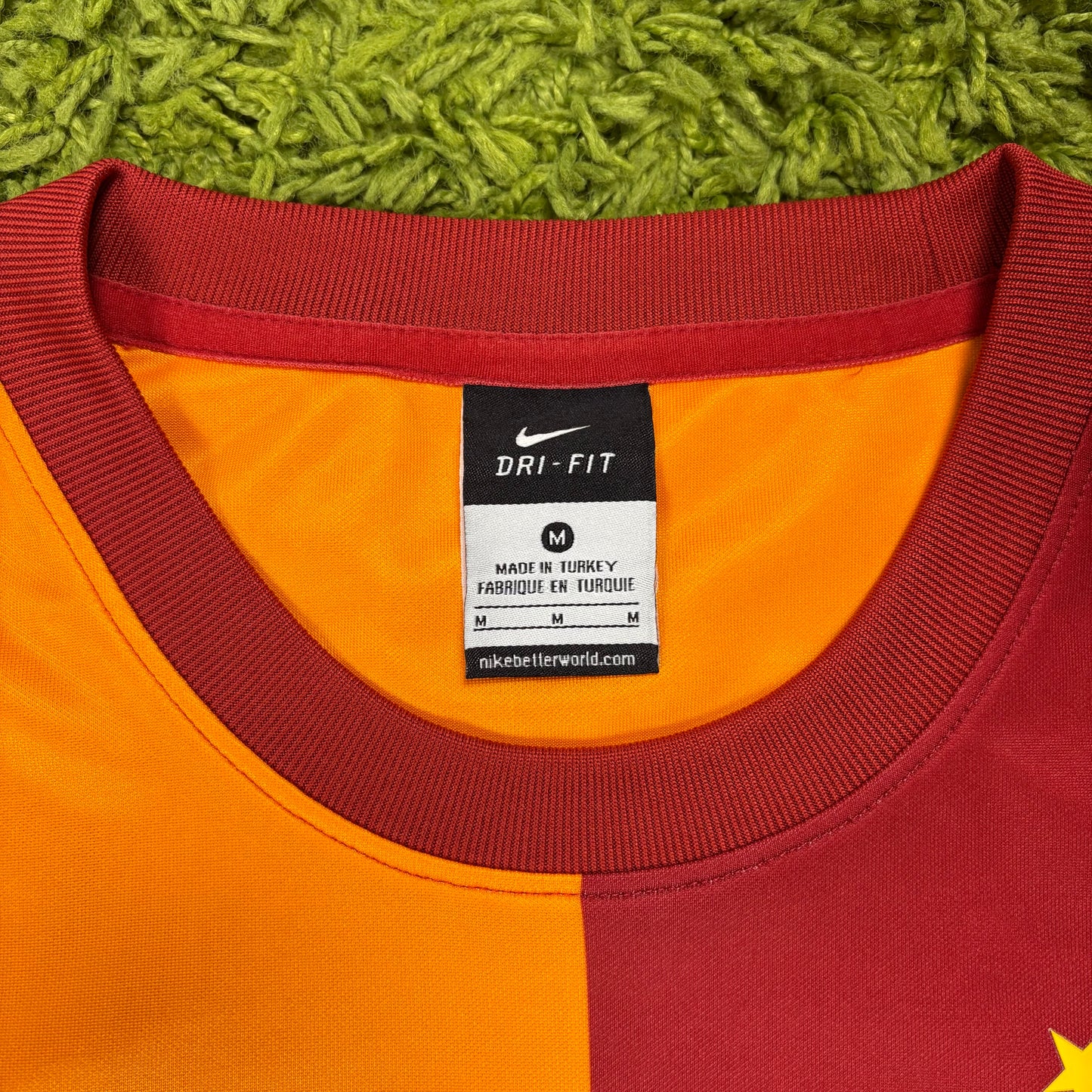 Nike Galatasaray Istanbul Drogba Trikot gelb rot Größe M 2013 2014