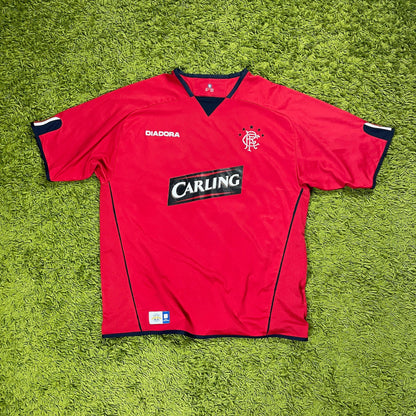 Diadora Glasgow Rangers Trikot rot Größe XL 2004 2005