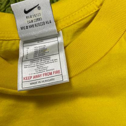 Nike Brasilien T Shirt gelb Größe L 2000er 90s