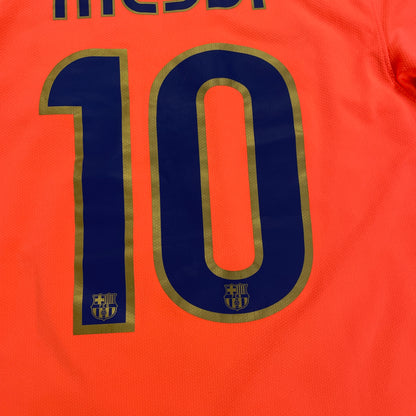 Nike FC Barcelona Trikot Messi orange Größe YXL -> S 2009 2010