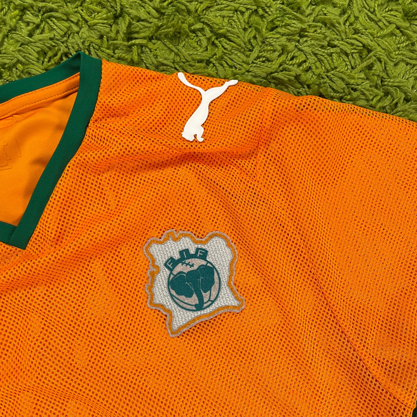 Puma Elfenbeinküste Trikot orange Größe L 2008