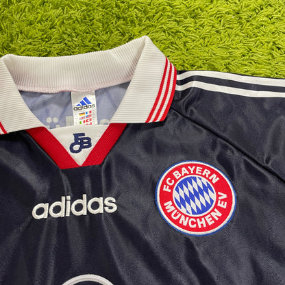 Adidas FC Bayern München Strunz Trikot blau Größe L 1997 1999