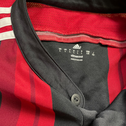 Adidas AC Mailand Milan Trikot schwarz rot Größe L 2014 2015