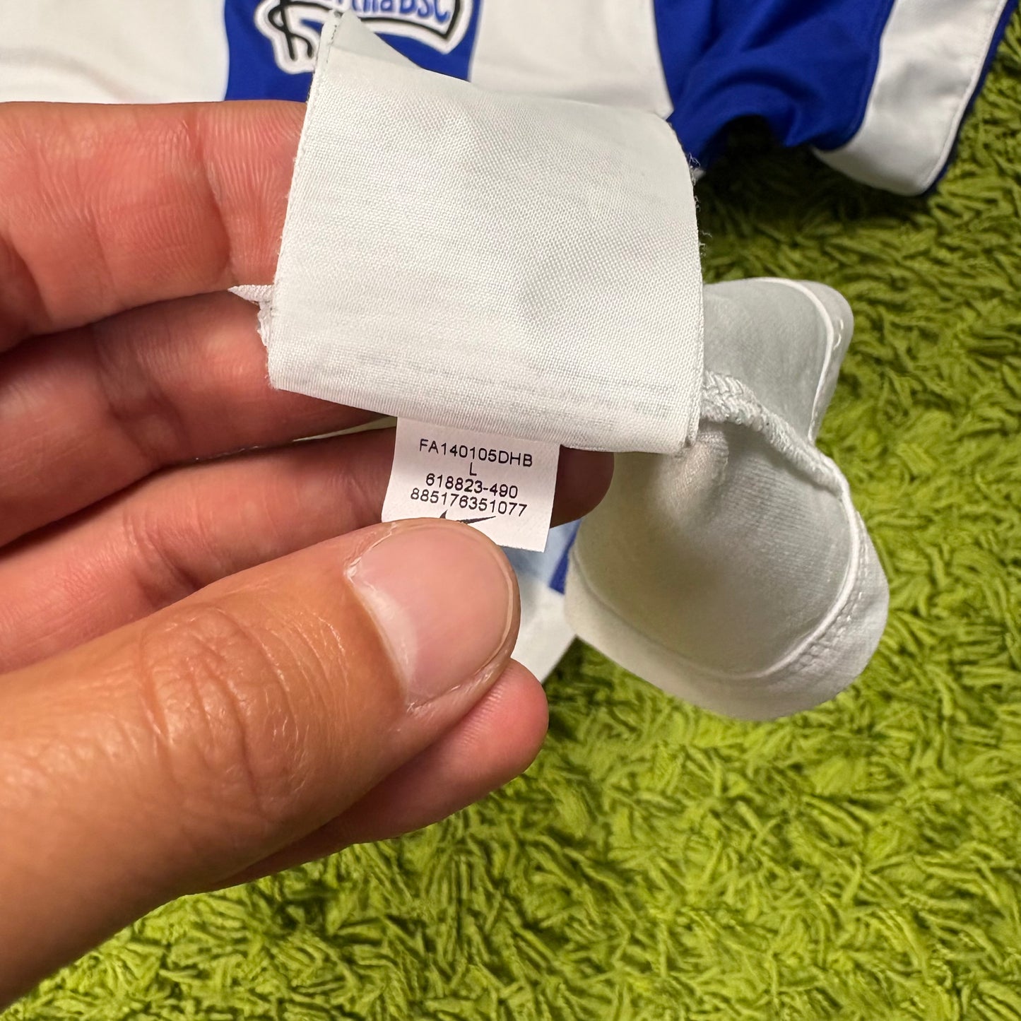Nike Hertha BSC Berlin Trikot blau weiß Größe L 2014 2015