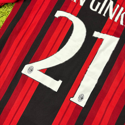 Adidas AC Mailand Milan Van Ginkel Trikot schwarz Größe L 2013 2014