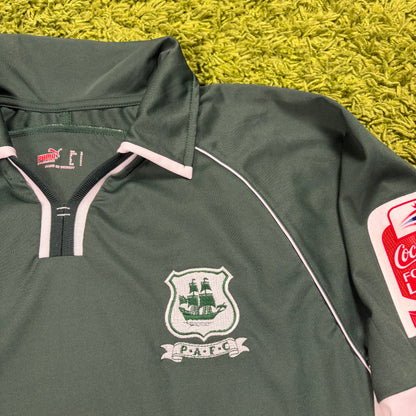 Puma Plymouth Argyle Trikot Grün Morris Größe L 2005 2006