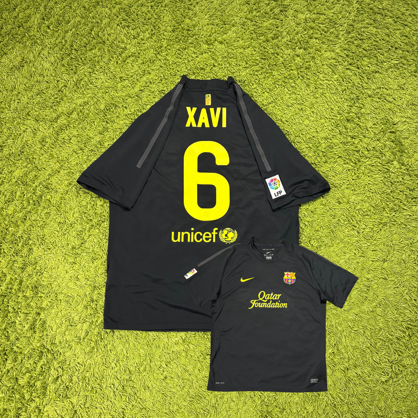 Nike FC Barcelona Xavi Trikot schwarz Größe XL 2011 2012