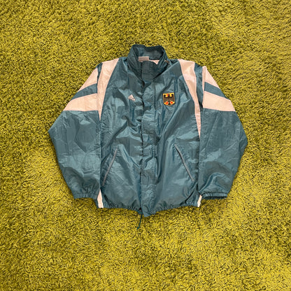 Adidas Deutschland DFB Trainingsjacke grün Größe M - L 80er Jahre