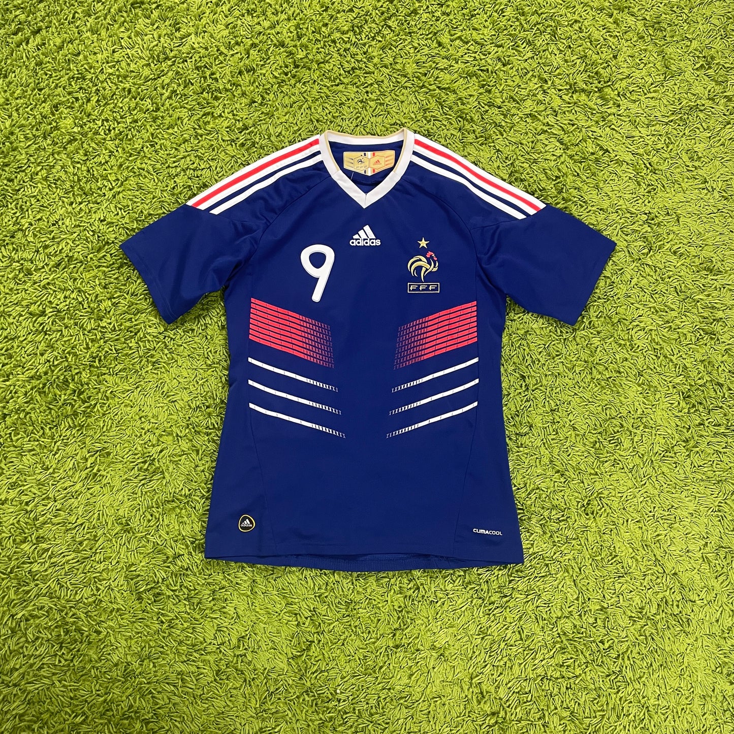 Adidas Frankreich Benzema Trikot blau Größe S 2010