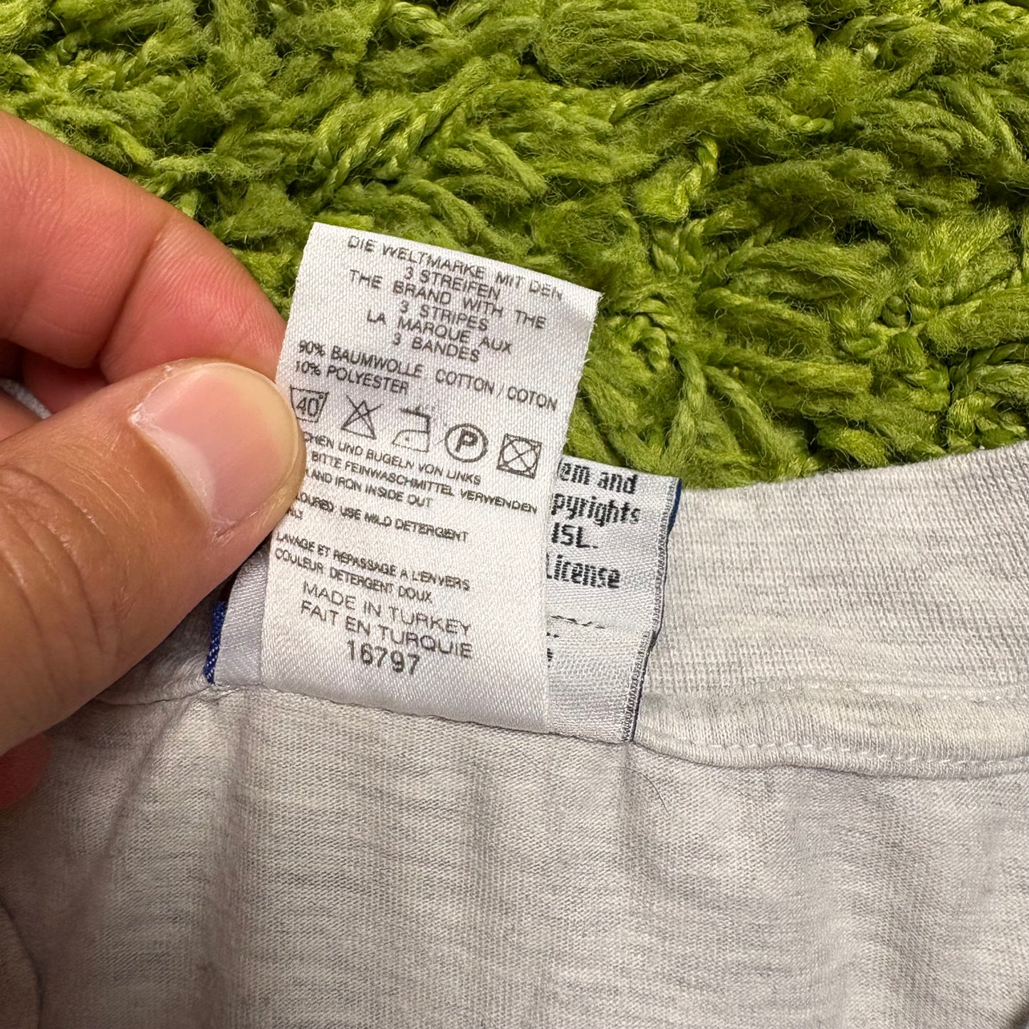 Adidas Sammer T Shirt grau Größe XL 1998