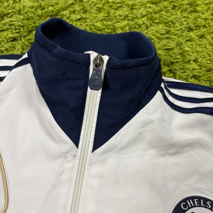 Adidas FC Chelsea Trainingsjacke Jacke weiß Größe M 2012