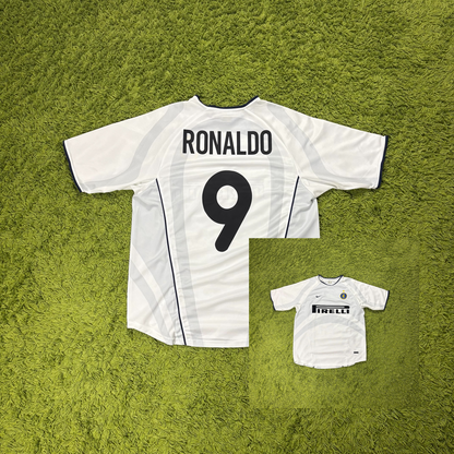 Nike Inter Mailand Milan Ronaldo R9 Trikot grau Größe XL 2001 2002
