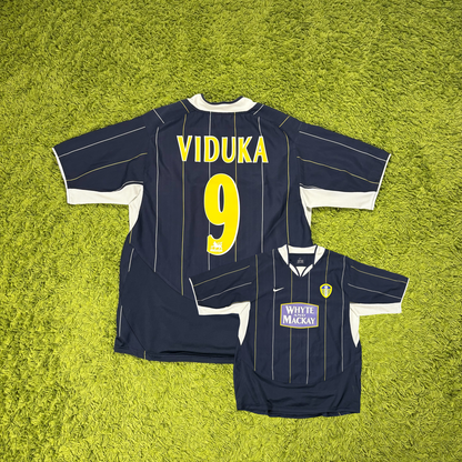 Nike Leeds United Viduka Trikot blau Größe L 2003 2004