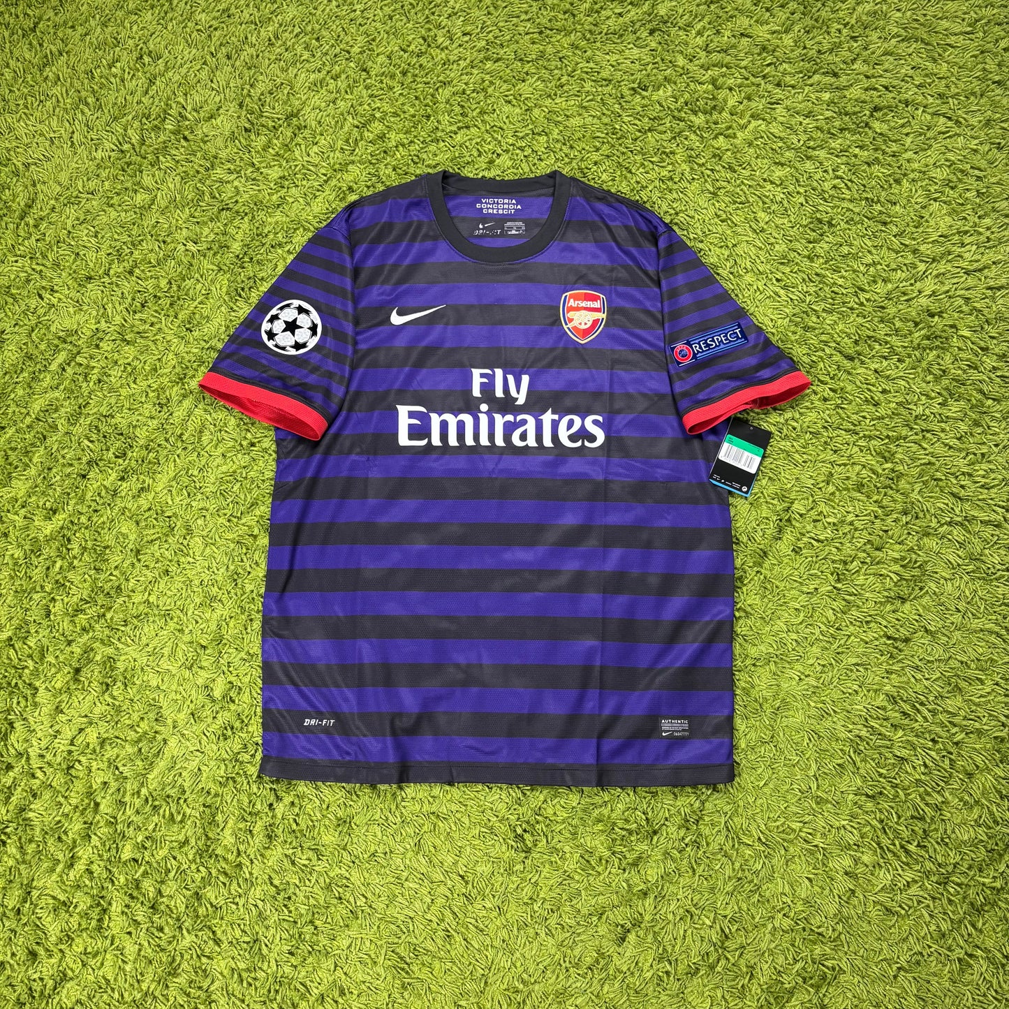 Nike FC Arsenal Podolski Trikot lila Größe XL 2012 2013