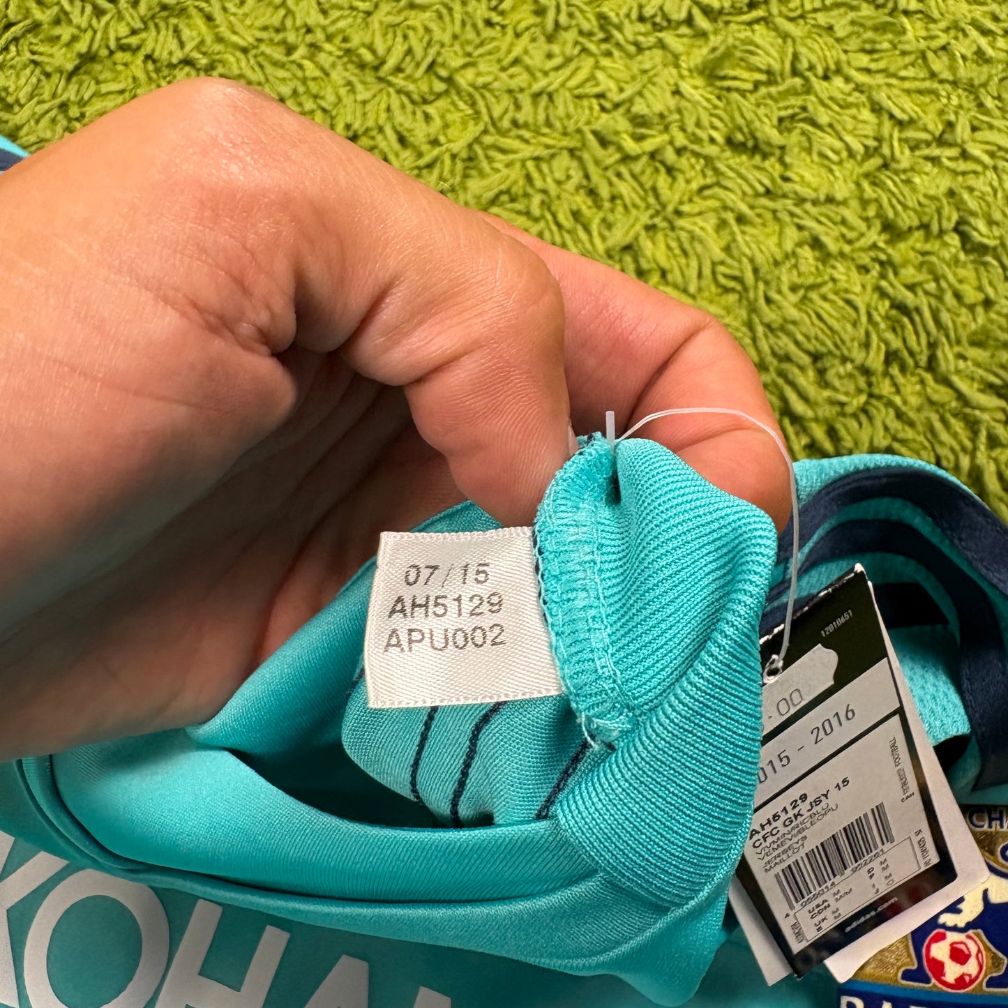 Adidas FC Chelsea Trikot Courtois blau Größe M 2015 2016 NEU
