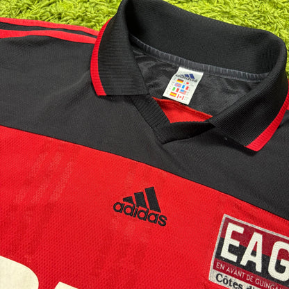 Adidas Guingamp Trikot rot schwarz Größe XL 2000 2001