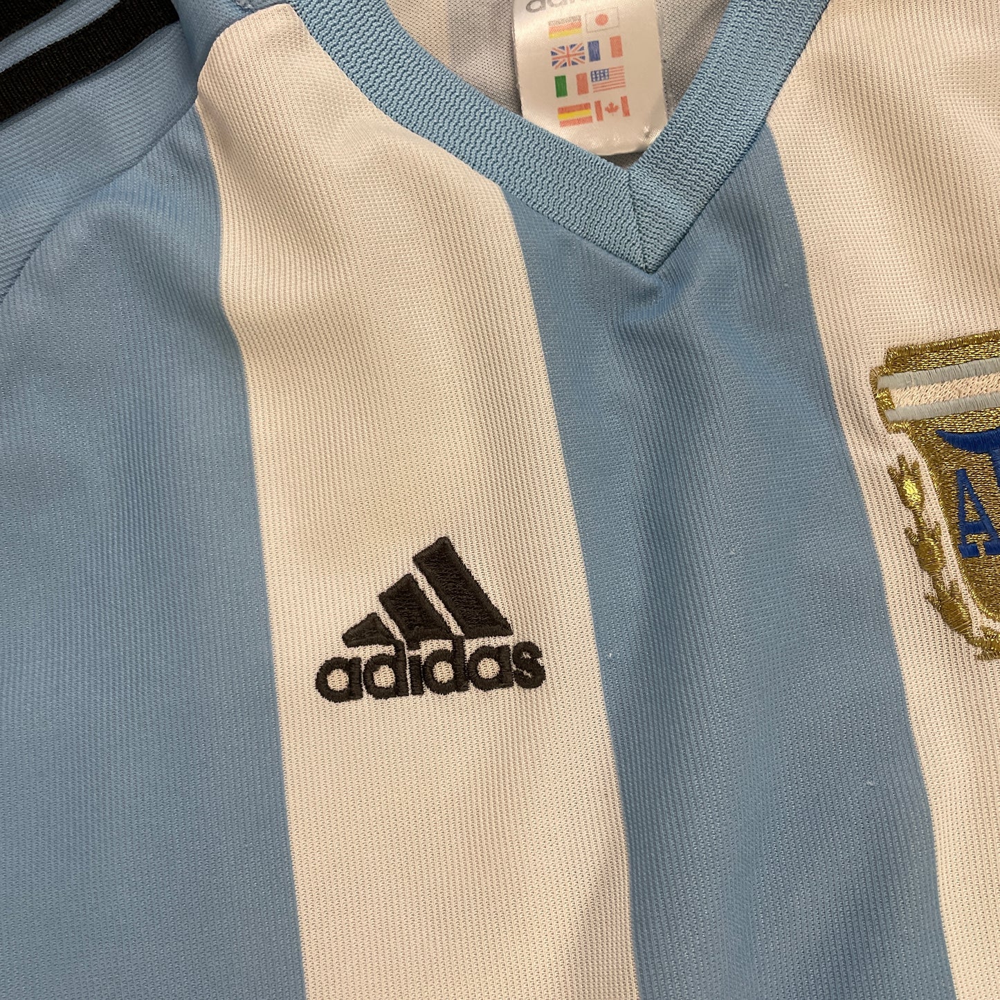 Adidas Argentinien Trikot blau Größe M 2002