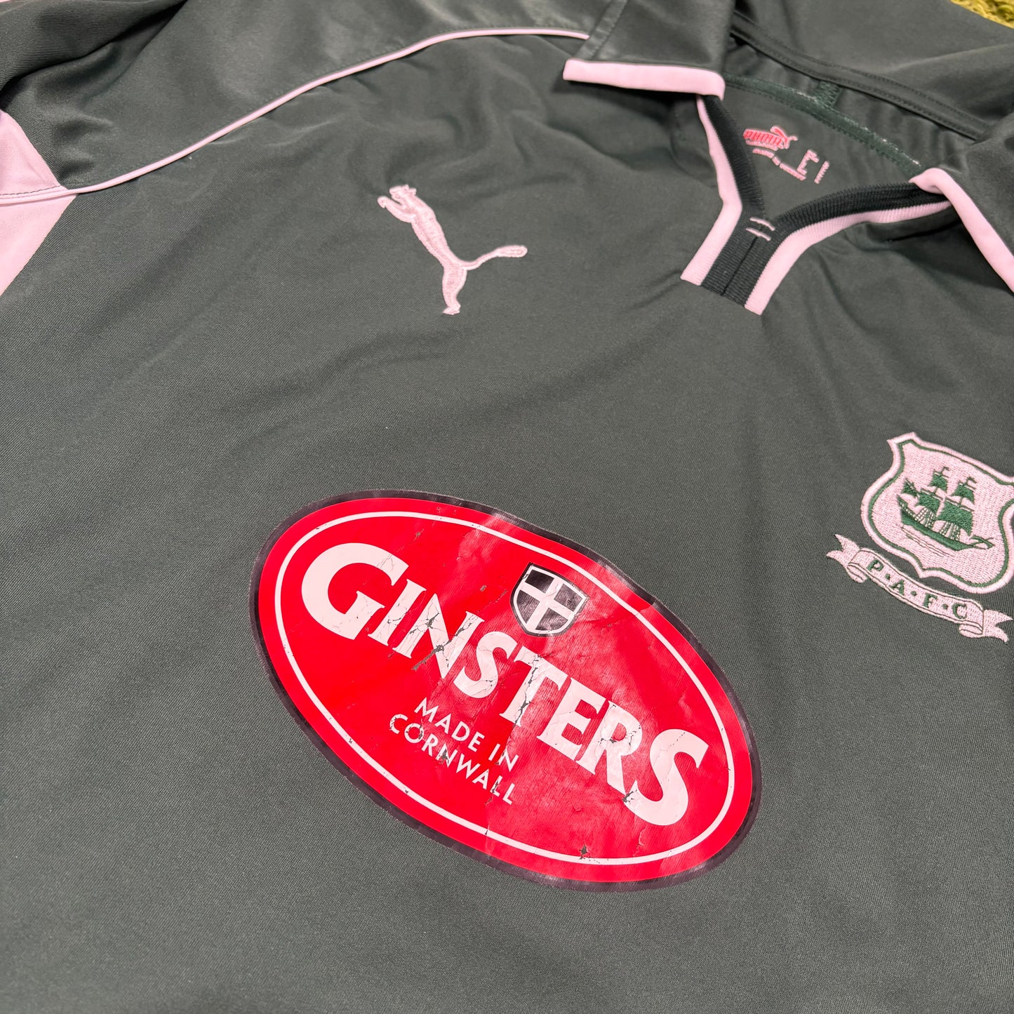 Puma Plymouth Argyle Trikot Grün Morris Größe L 2005 2006
