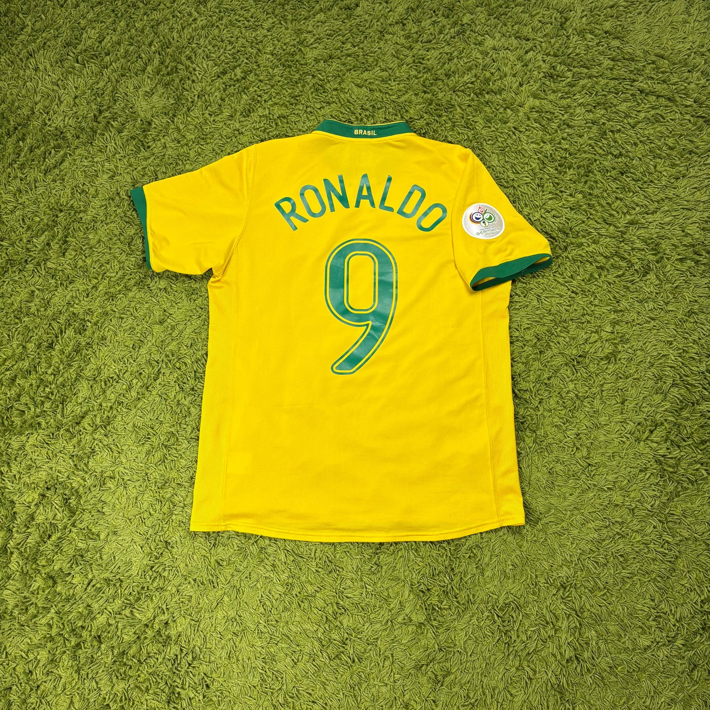 Nike Ronaldo Brasilien Trikot Gelb Größe M 2006