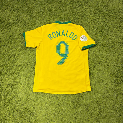 Nike Ronaldo Brasilien Trikot Gelb Größe M 2006