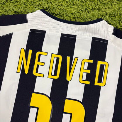 Nike Juventus Turin Nedved Trikot Weiß schwarz Größe XL 2003 2004