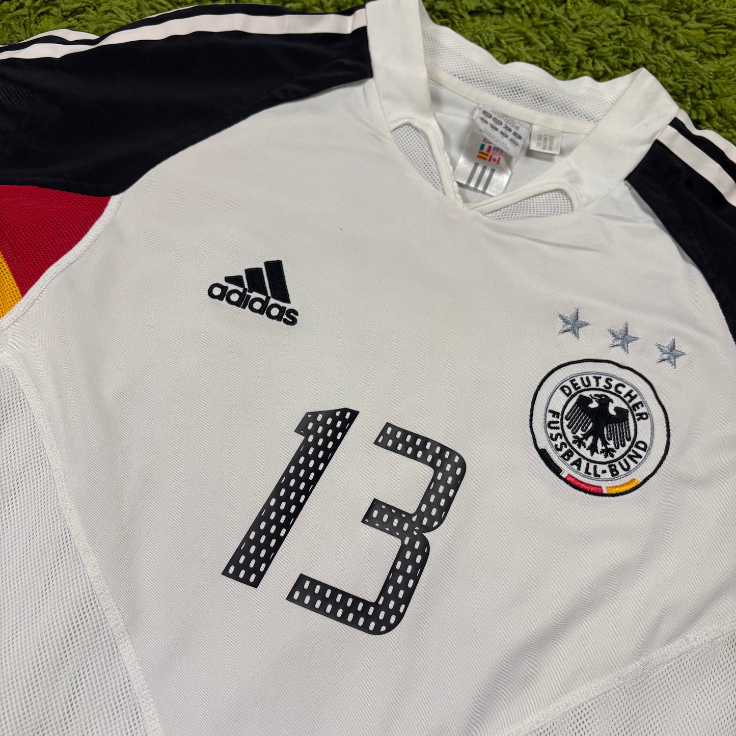 Adidas Deutschland DFB Ballack Trikot Weiß Größe M 2004