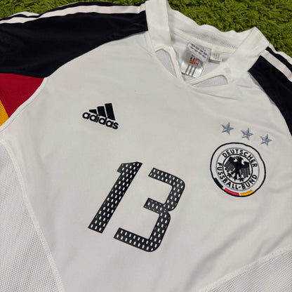 Adidas Deutschland DFB Ballack Trikot Weiß Größe M 2004