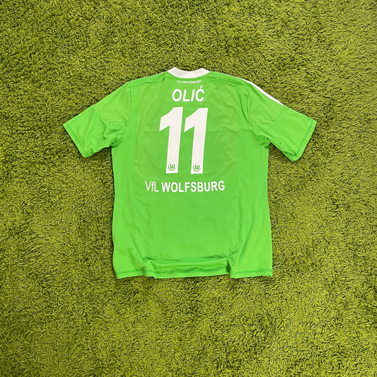 Adidas VFL Wolfsburg Trikot Olic Olić grün Größe XL 2012 2013