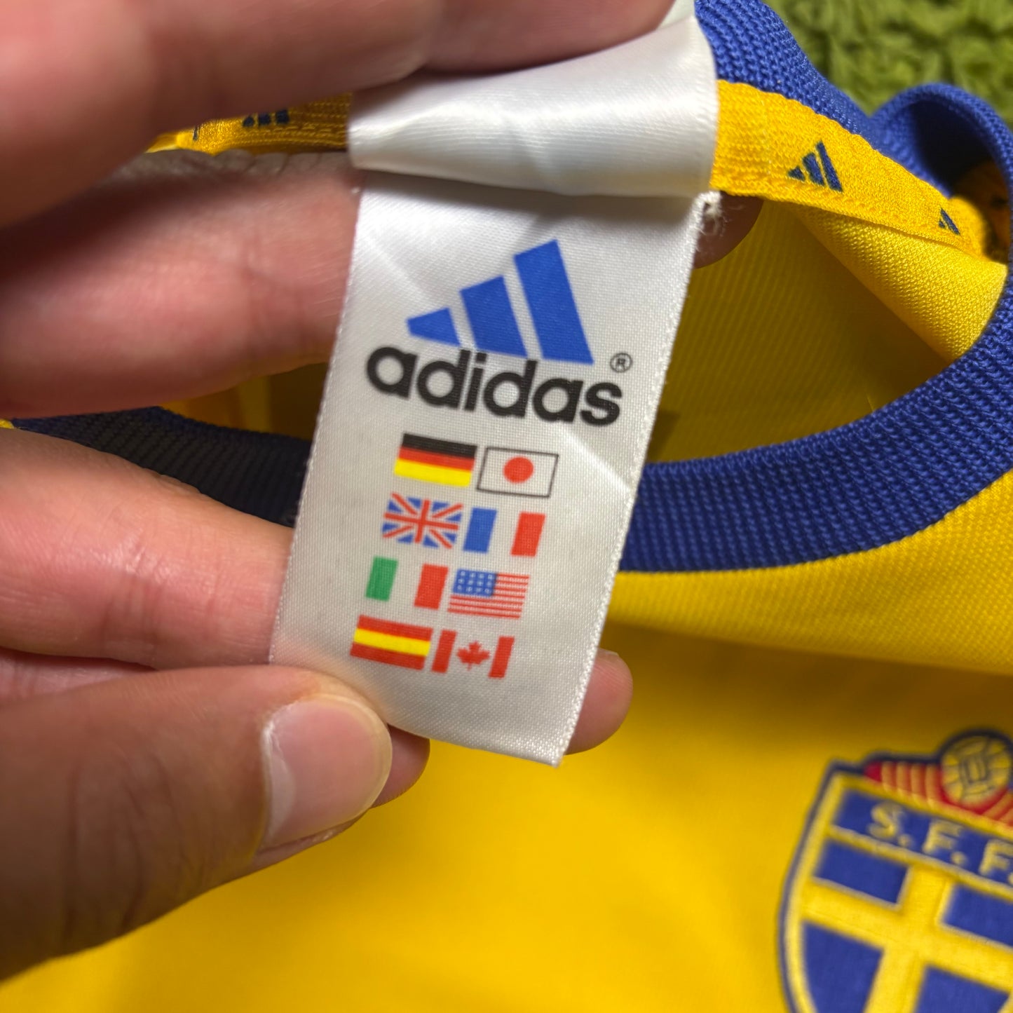 Adidas Schweden Ibrahimovic Trikot Gelb Größe L 2002