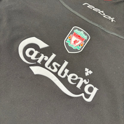 Reebok FC Liverpool Trikot Langarm grau schwarz Größe XL 2002 2004
