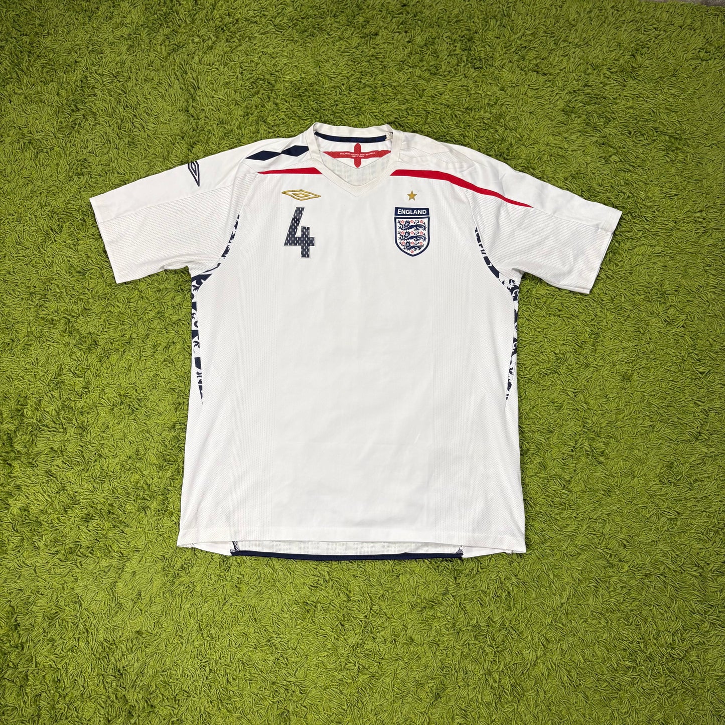 Umbro England Gerrard Trikot Weiß Größe XXL 2008
