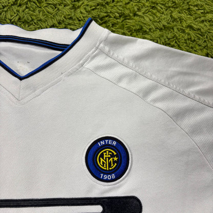 Nike Inter Mailand Milan Ronaldo R9 Trikot Weiß Größe M 1999 2000