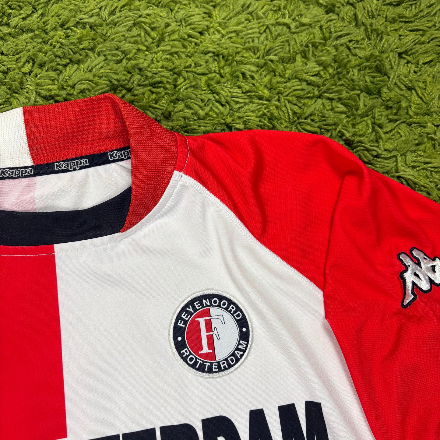 Kappa Feyenoord Rotterdam Trikot rot Weiß Größe L 2002 2003